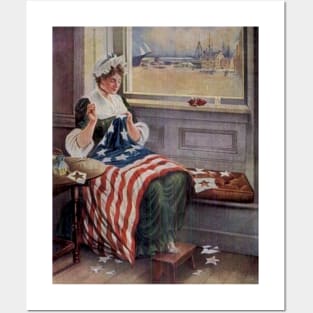 betsy ross flag Posters and Art